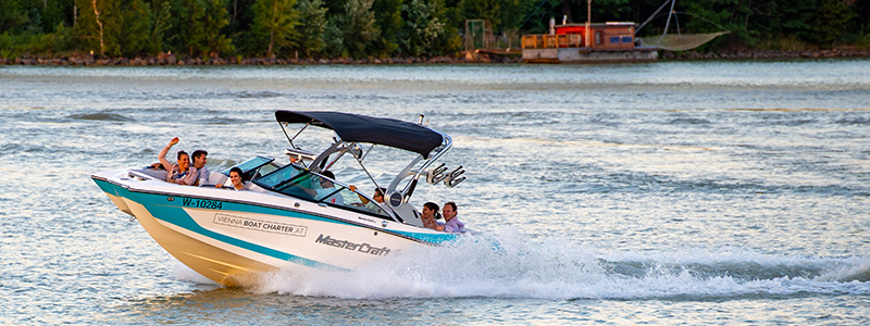 Speedboat mieten Wien Bratislava